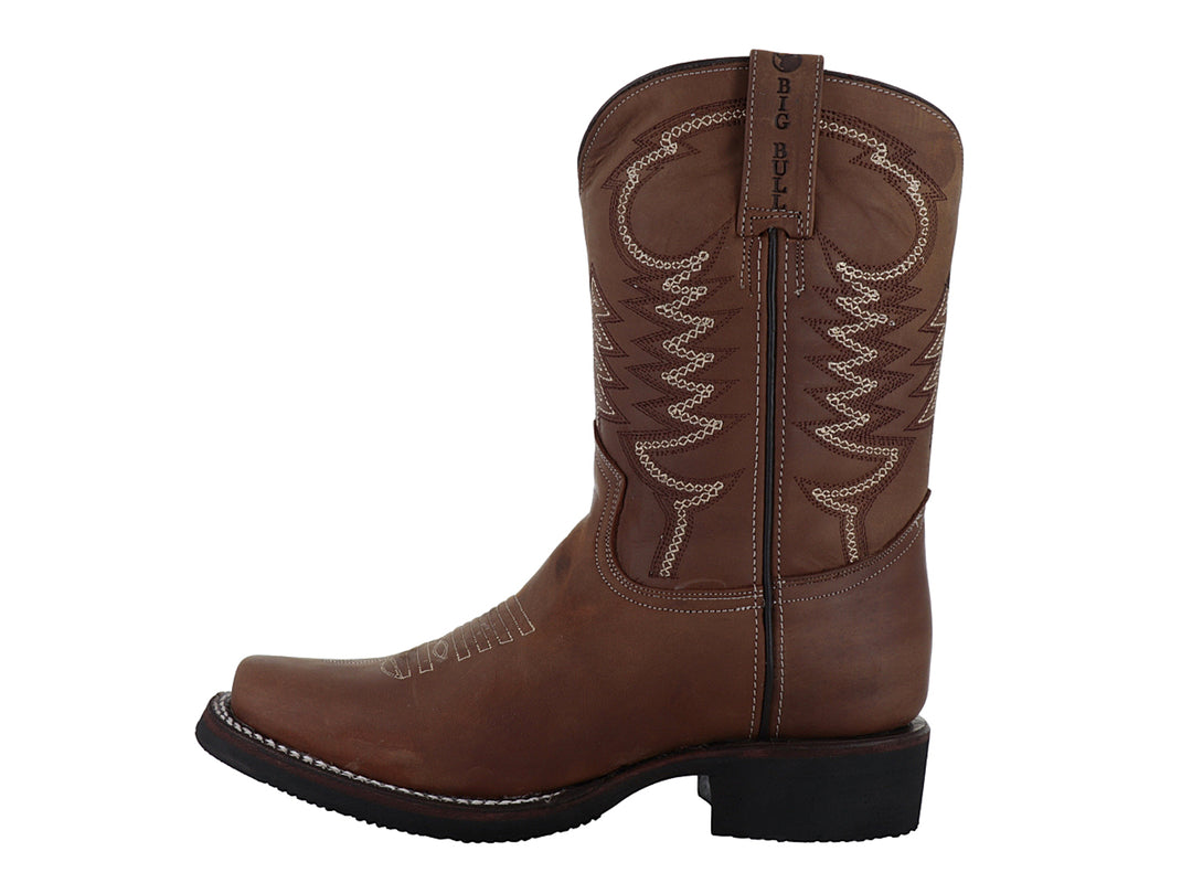 Botas Vaqueras Israel Boots Texas Crazy Horse Tabaco para Hombre