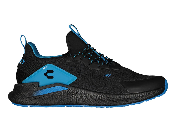 Tenis Charly para Baloncesto Negro con Azul para Hombre