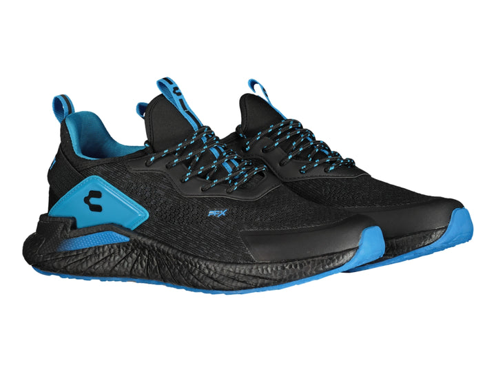 Tenis Charly para Baloncesto Negro con Azul para Hombre