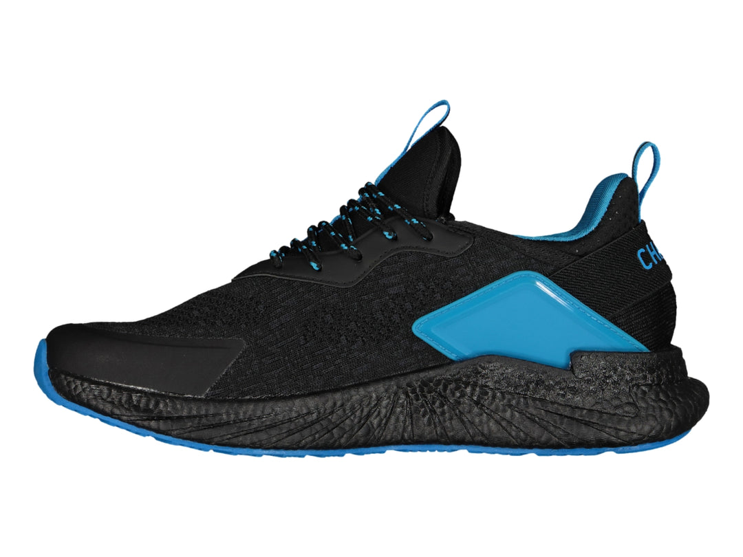 Tenis Charly para Baloncesto Negro con Azul para Hombre