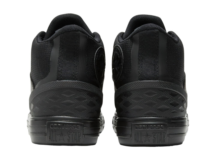 Tenis Converse Chuck Taylor All Star Flux Ultra Mid en color negro total con diseño deportivo.