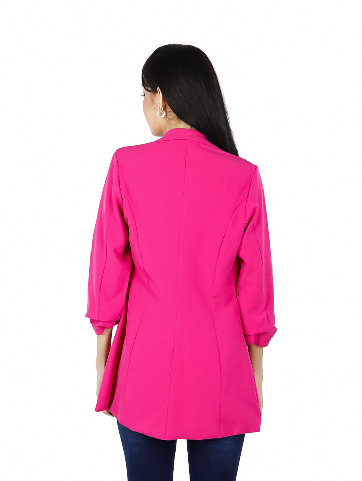 Saco Exotica Color Fiusha Manga 3/4 para Mujer