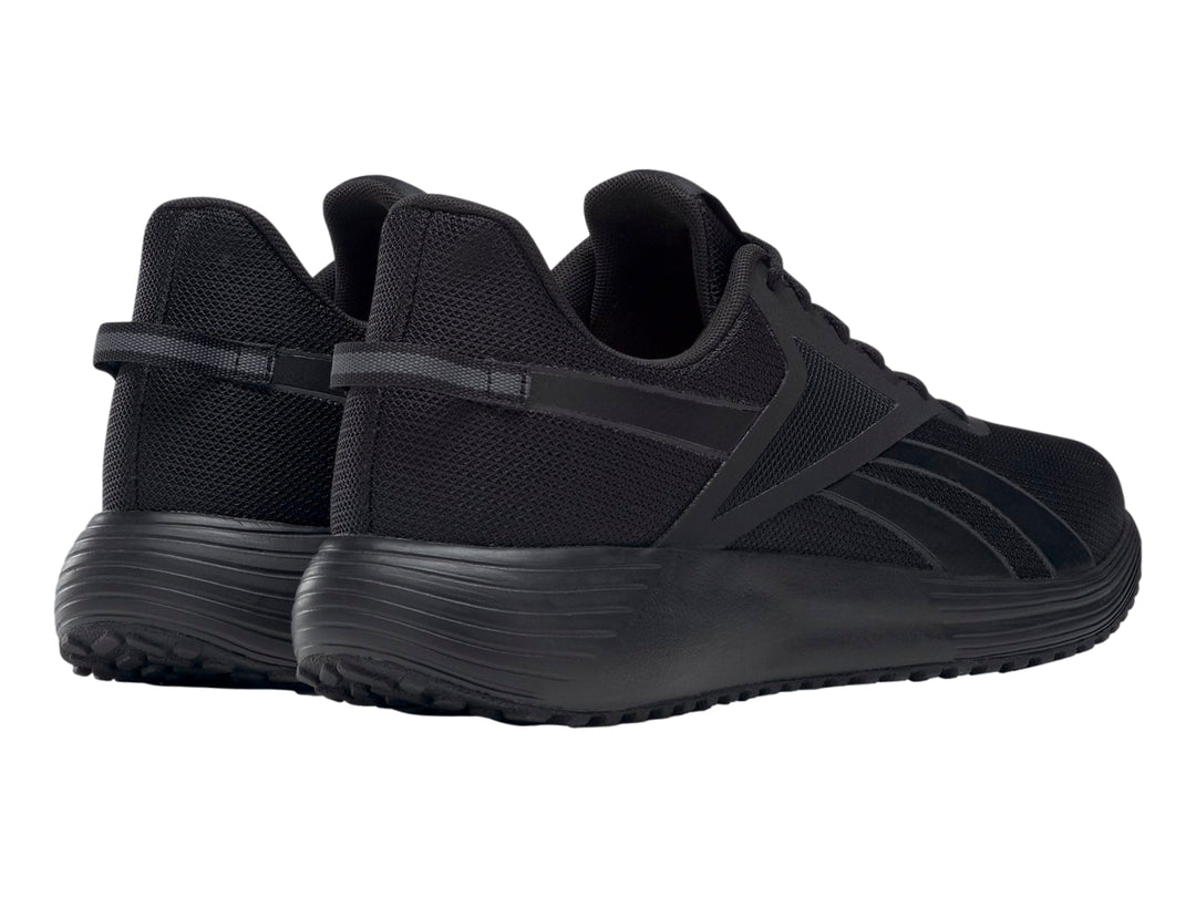 Tenis deportivos Reebok Lite Plus 3 en color negro, vista lateral.