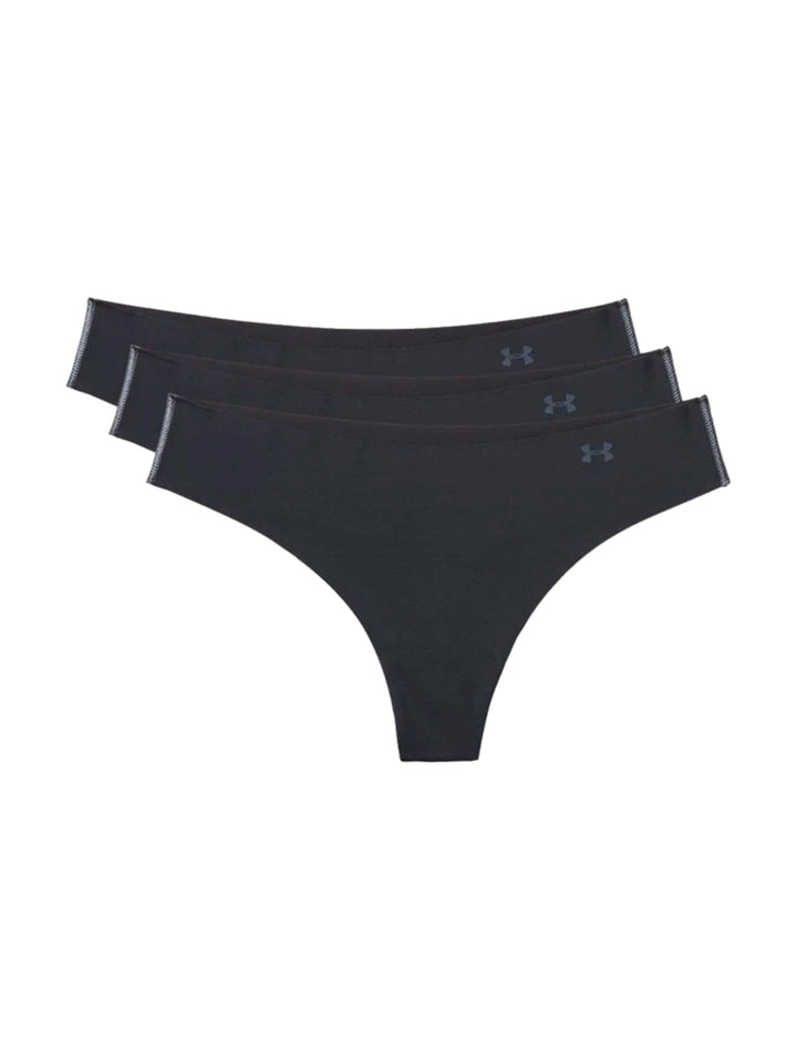 Under Armour Pack 3 Tangas Deportivas Negro