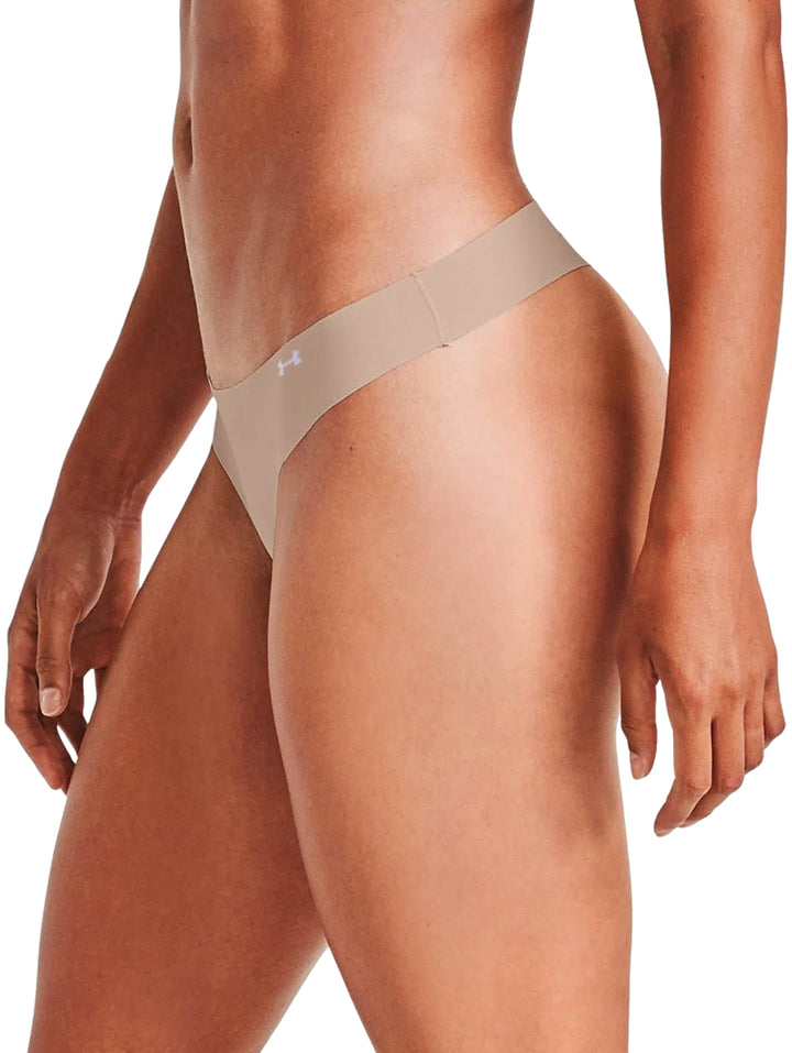 Under Armour Paquete de 3 Tangas Deportivas Negro