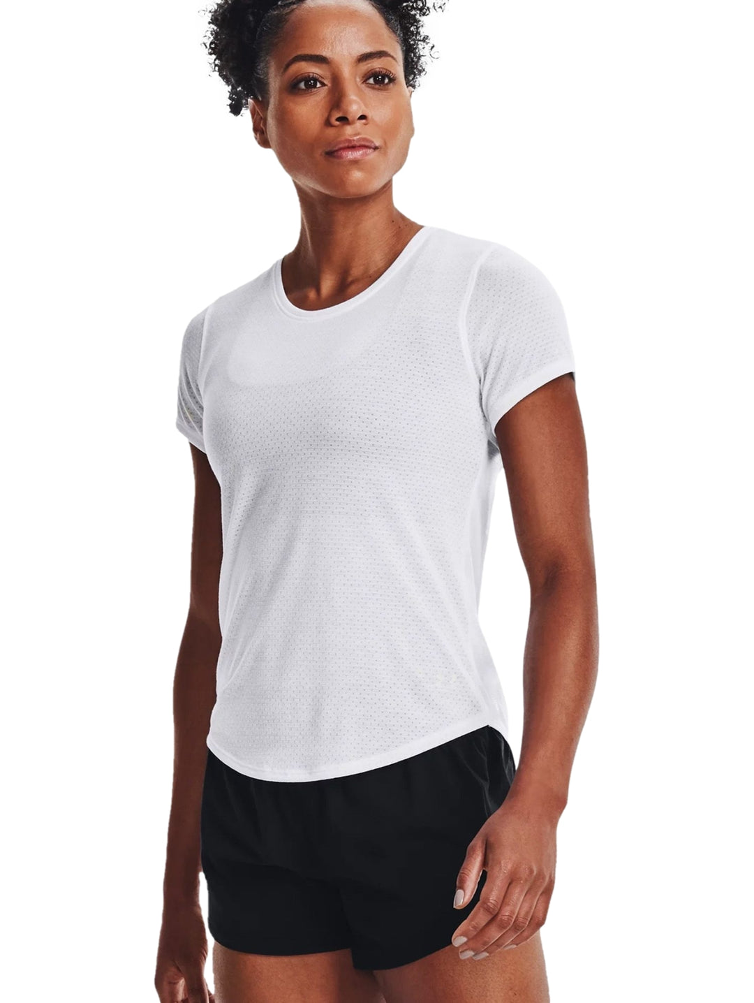 Playera Under Armour UA Streaker SS Blanca para Mujer