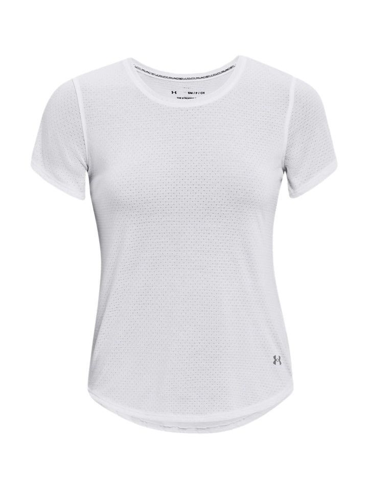 Playera Under Armour UA Streaker SS Blanca para Mujer