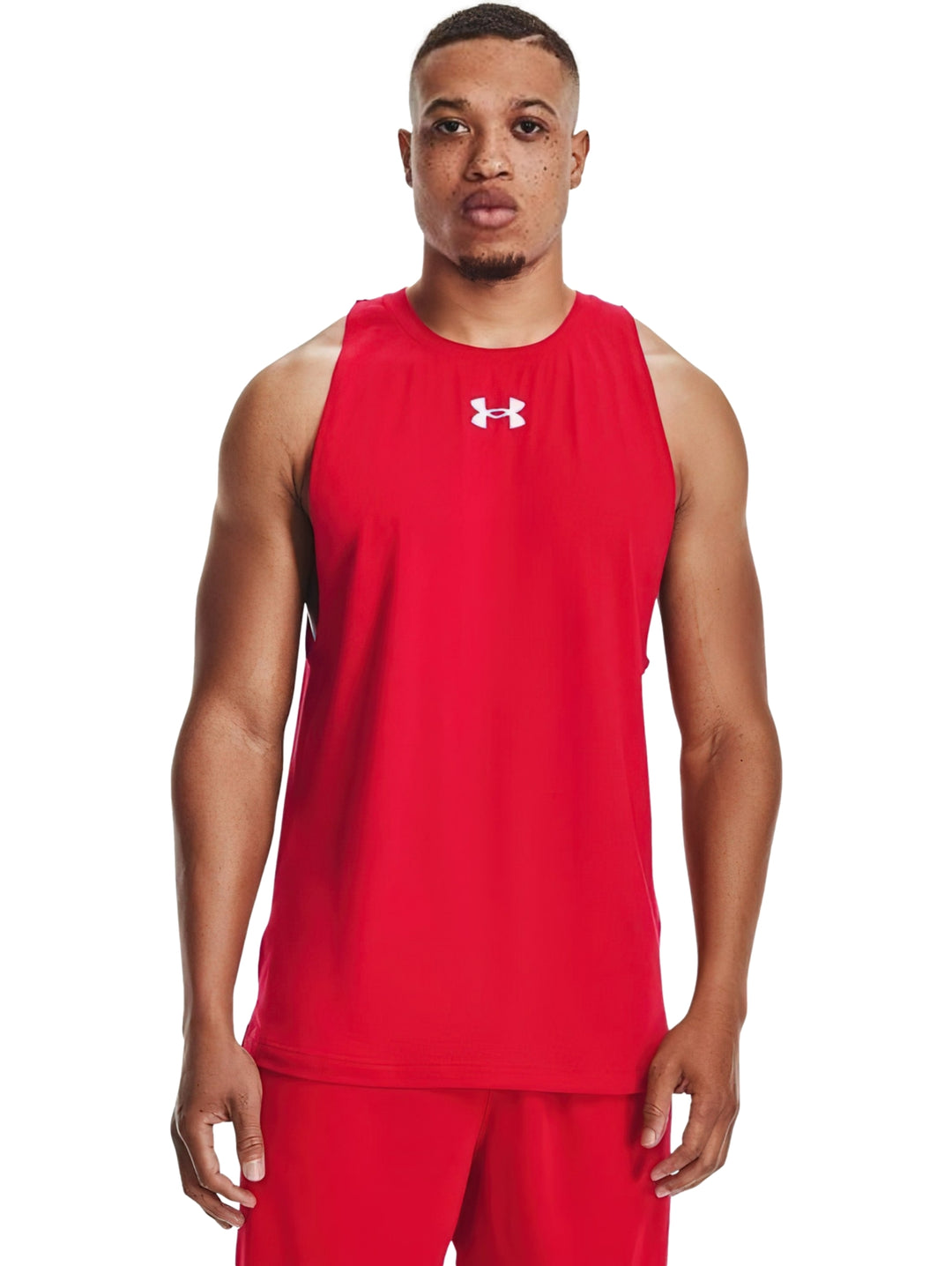 Under Armour Playera sin Mangas Baseline Cotton Rojo