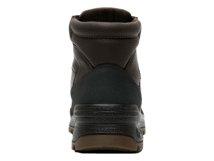 Bota Flexi color marrón y negro con suela robusta y cordones.