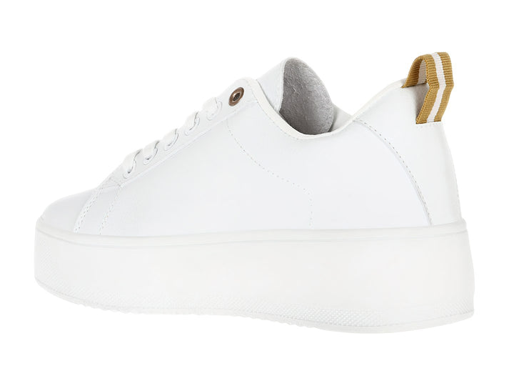 K-SWISS Tenis Trinity Platform Blanco y Dorado para Mujer