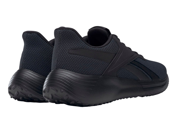 Tenis deportivos Reebok Lite 3.0 en color negro con suela ergonómica y parte superior de malla.