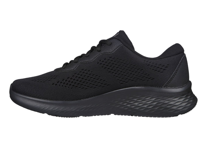 Tenis deportivos Skechers color negro con tejido de malla y suela Skech-Lite.
