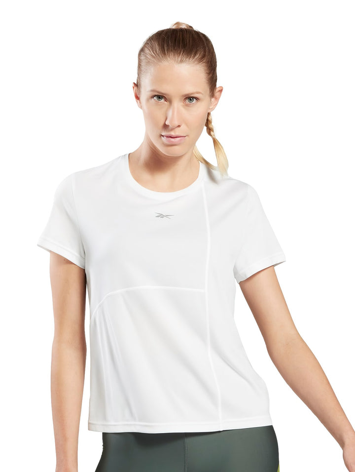 Playera Reebok Running Speedwick Blanca para Mujer
