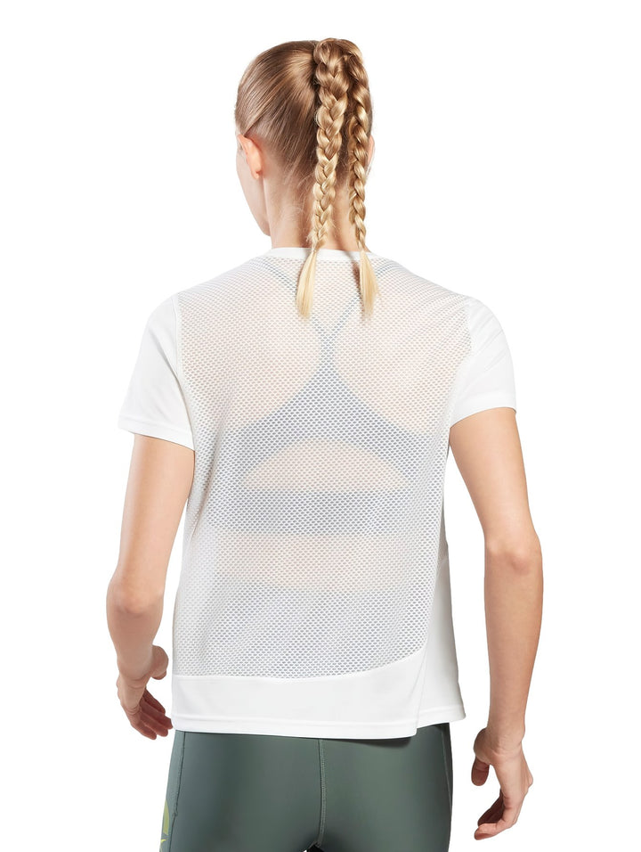 Playera Reebok Running Speedwick Blanca para Mujer