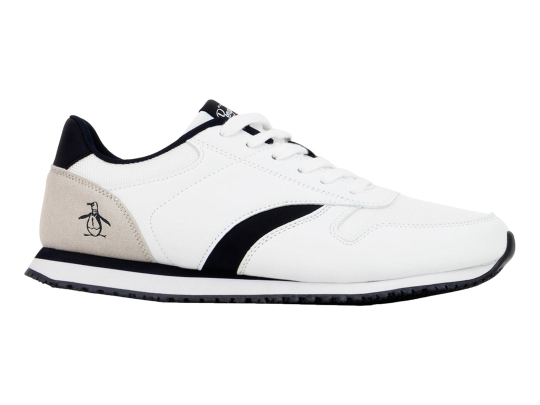 Tenis PENGUIN SEAN blancos con detalles en negro y gris, diseño deportivo y casual.