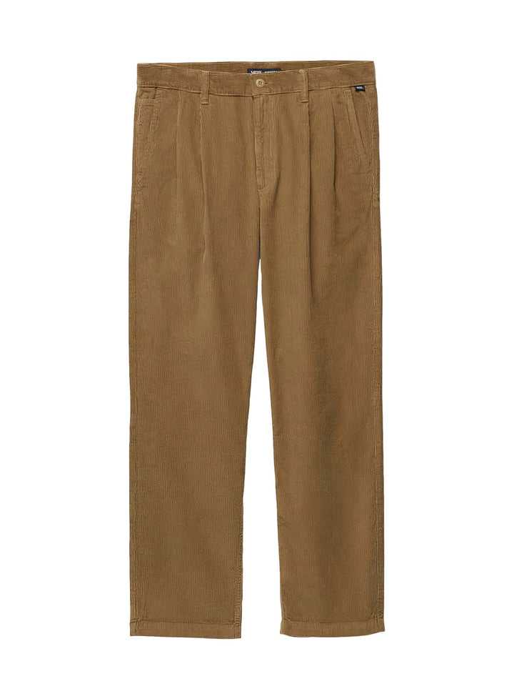 Pantalones de pana color marrón de corte holgado marca Vans.