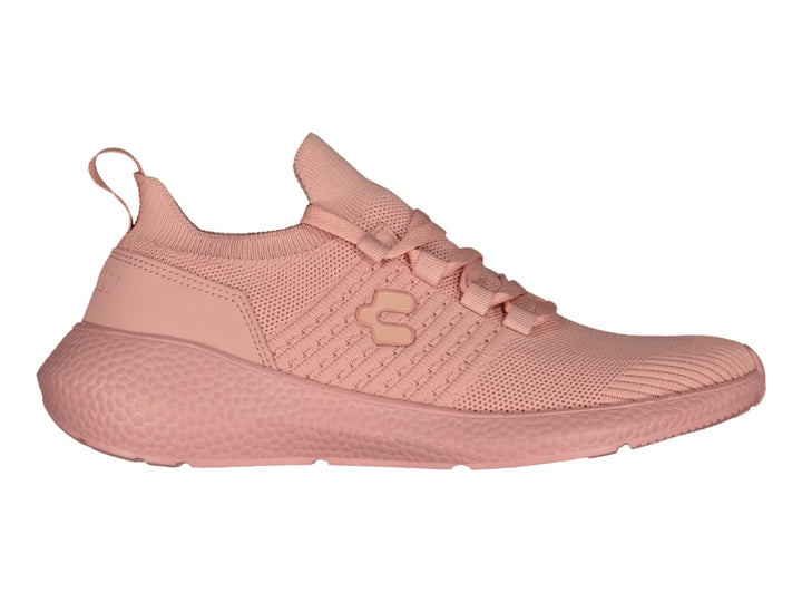 Tenis deportivos Charly de color rosa con tejido transpirable y suela texturizada.