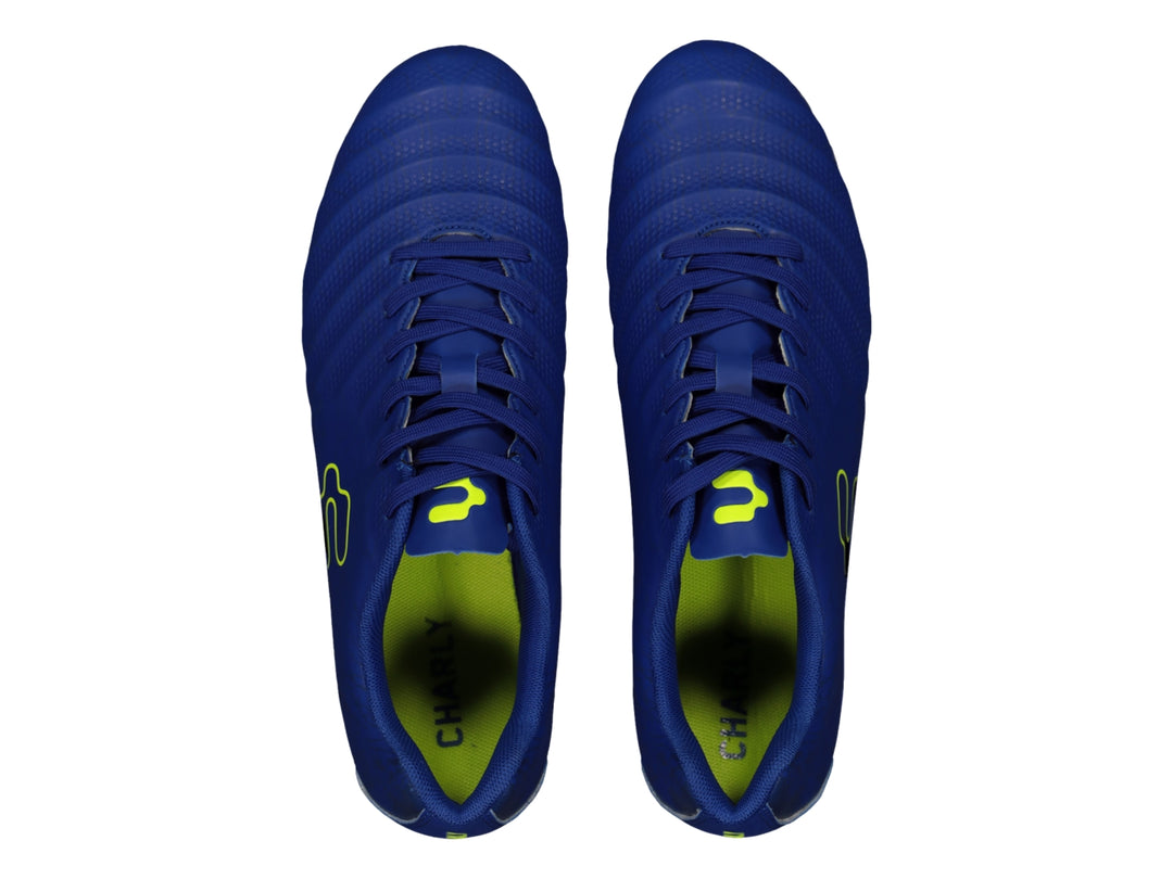 Tenis de Fútbol Charly Azul y Verde Lima para Hombre