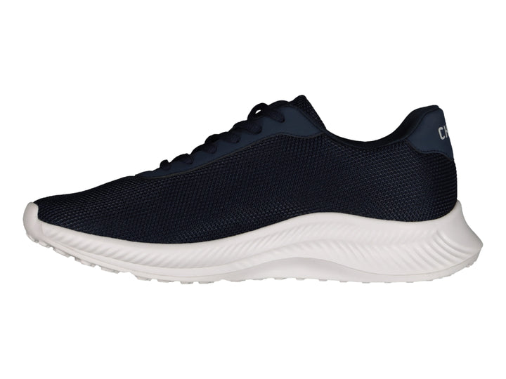 Tenis deportivos Charly en color azul marino con suela blanca y logotipo blanco lateral.