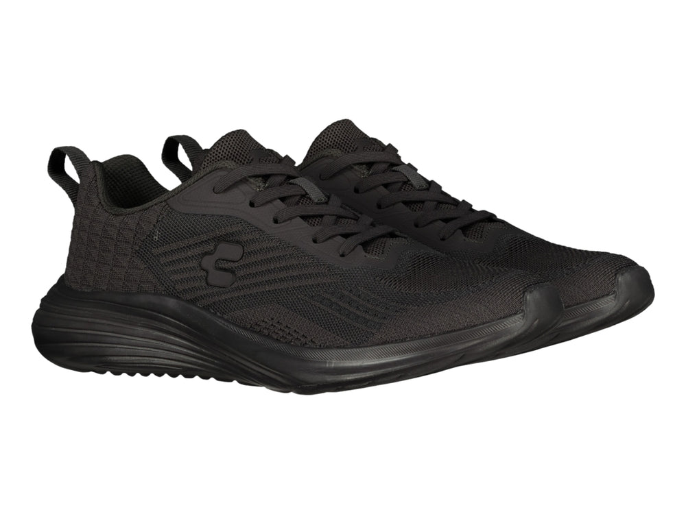 Tenis deportivo Charly color negro con tejido transpirable y suela sintética.
