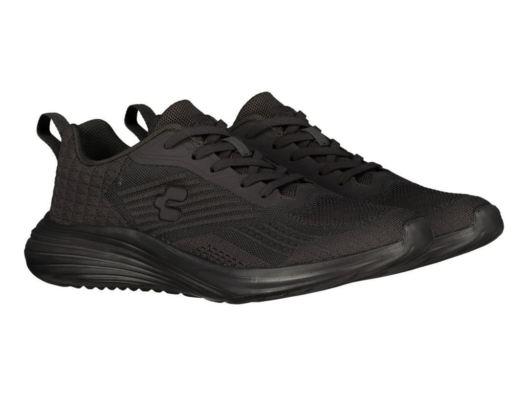 Tenis deportivo Charly color negro con tejido transpirable y suela sintética.