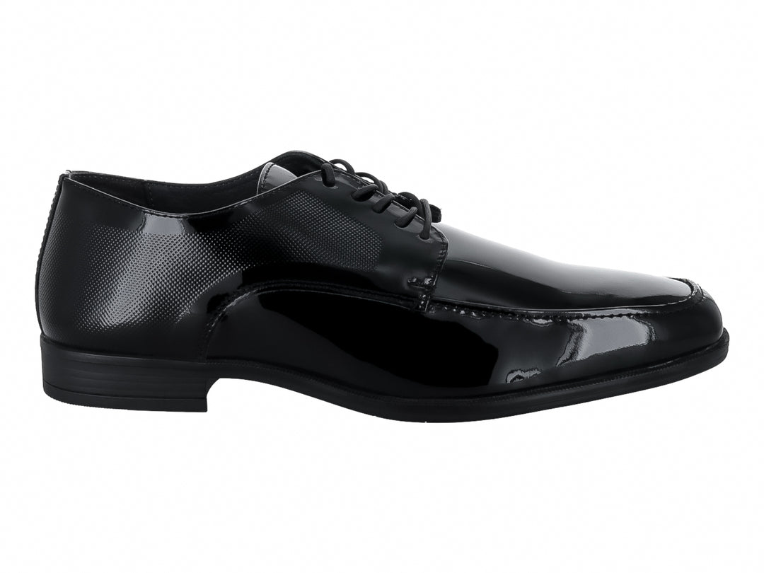 Zapato de vestir para Hombre en color negro charol con cordones.