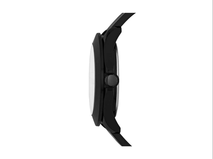Reloj analógico Skechers para hombre en color negro mate con correa sintética y esfera minimalista.