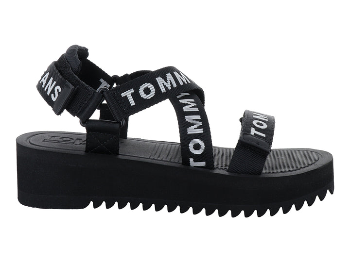 Sandalias Gladiador Tommy Hilfiger Negro para Mujer