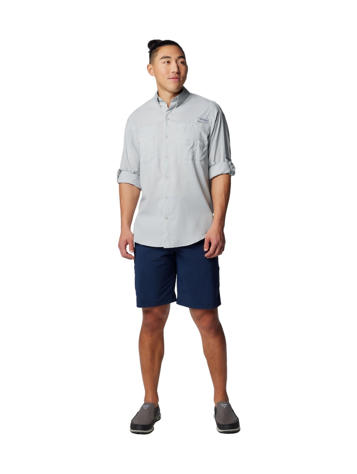 Camisa Columbia Tamiami II Manga Larga Color Gris para Hombre