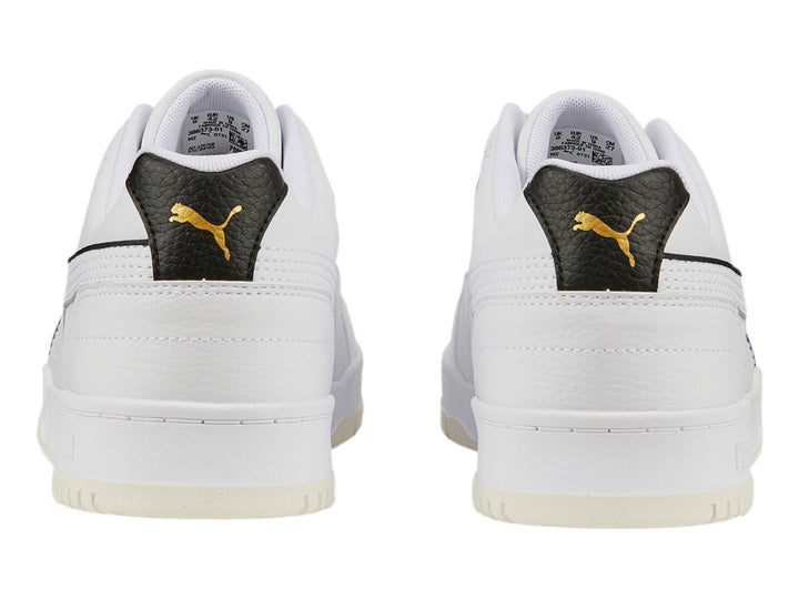 Tenis PUMA RBD Game Low Blanco, Negro y Oro para Hombre
