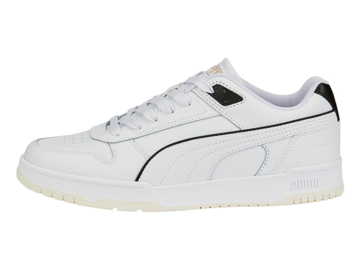 Tenis PUMA RBD Game Low Blanco, Negro y Oro para Hombre