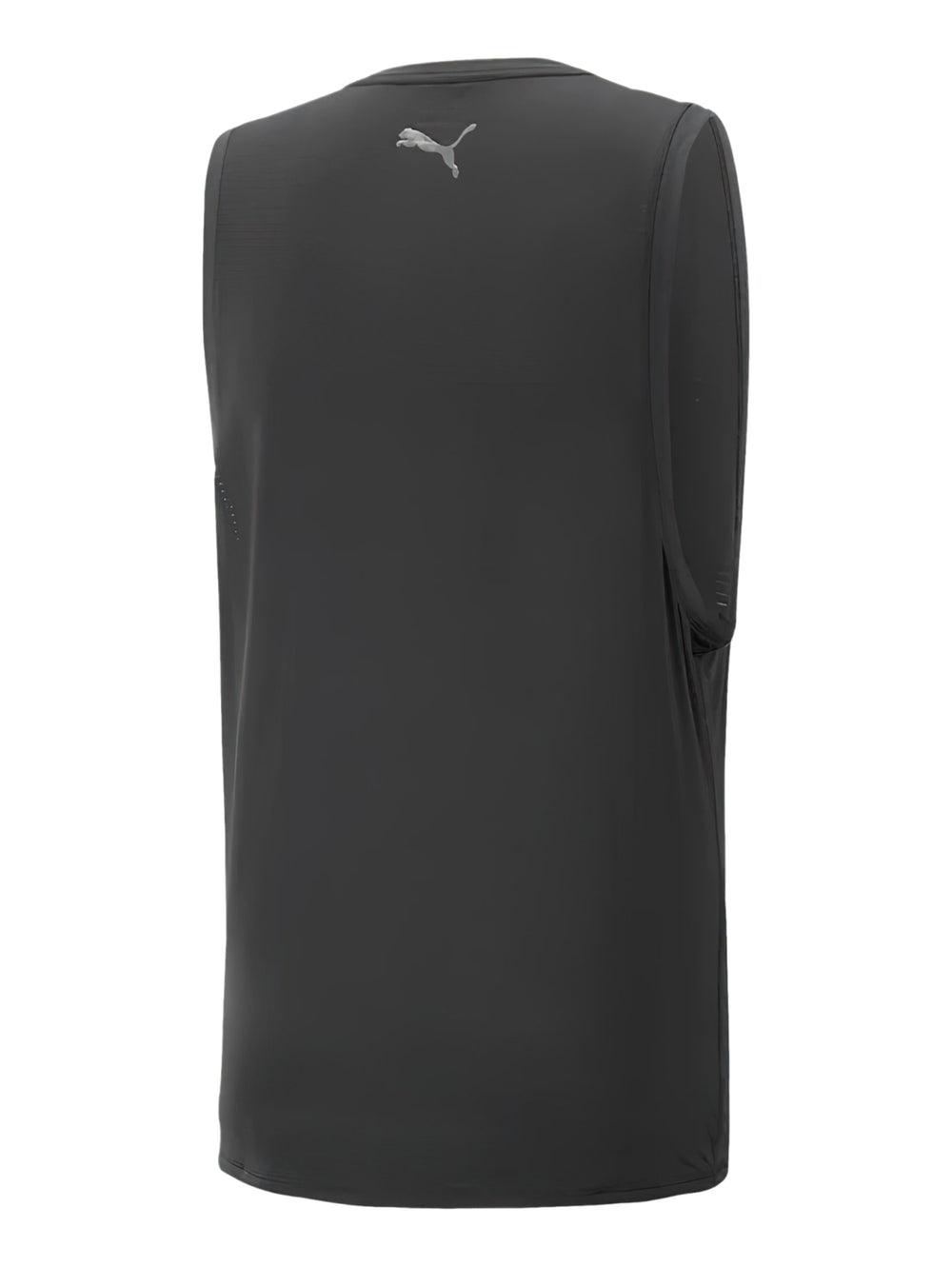 Camiseta deportiva sin mangas de color negro marca PUMA.