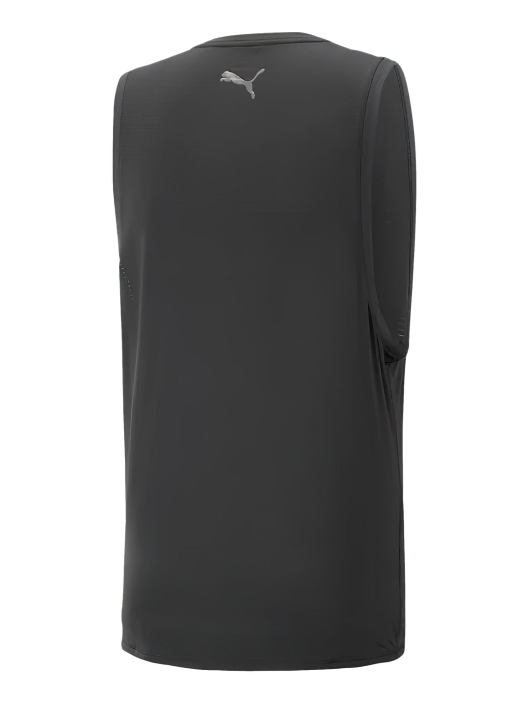 Camiseta deportiva sin mangas de color negro marca PUMA.