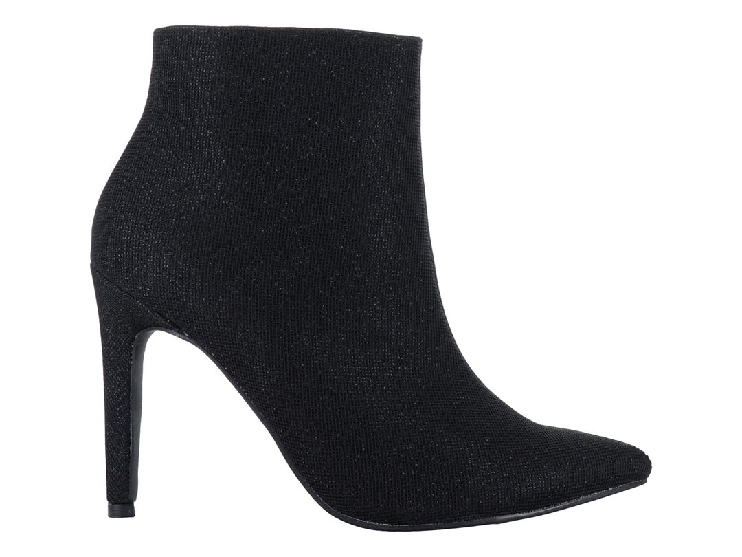Botines Roze Negros con Destellos para Mujer