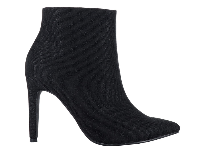 Botines Roze Negros con Destellos para Mujer