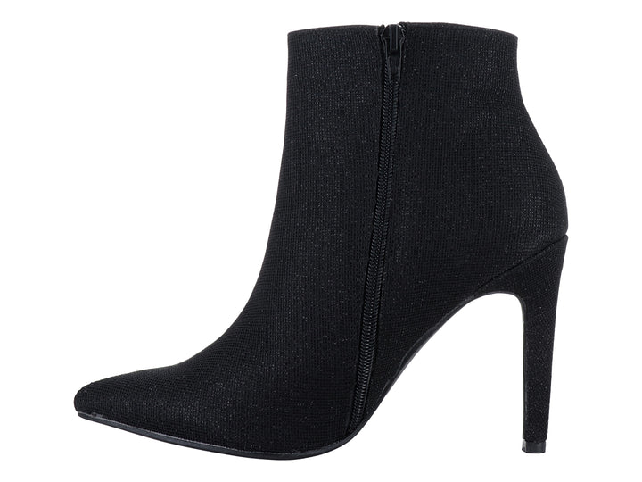 Botines Roze Negros con Destellos para Mujer