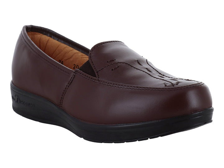 Zapatos Mocasines Mas Descanso Café para Mujer