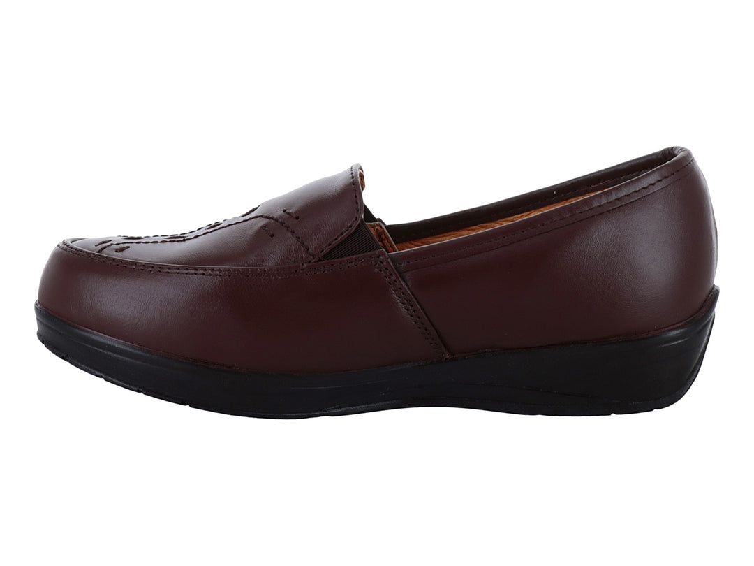 Zapatos Mocasines Mas Descanso Café para Mujer