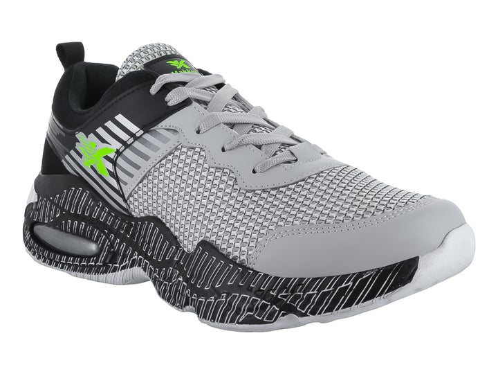 Tenis de Baloncesto MAKENA Negro Gris Verde para Hombre
