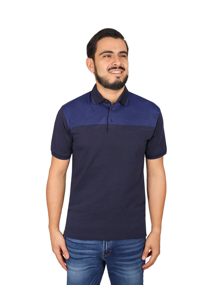 Playera Polo Vertical Eagle Azul Marino para Hombre