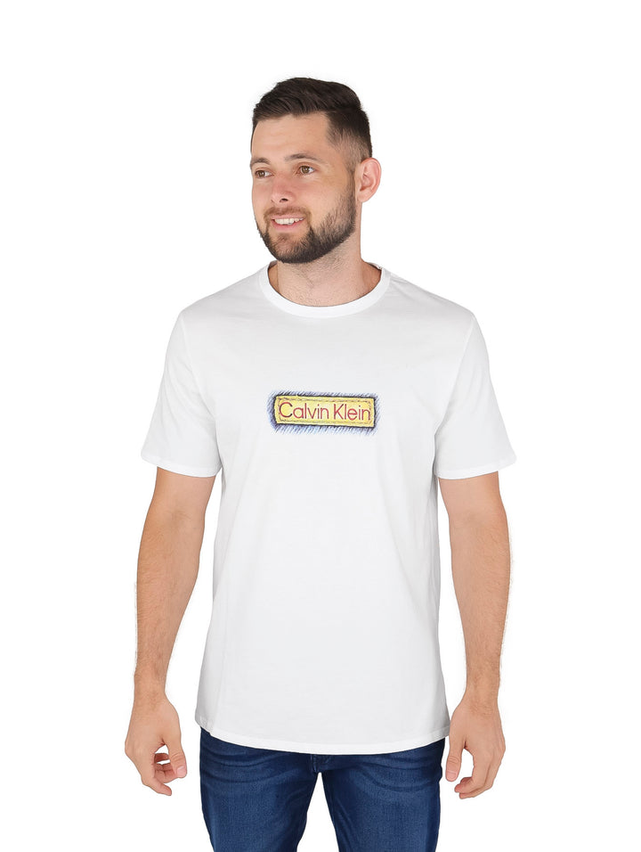 Playera Calvin Klein Blanca para Hombre