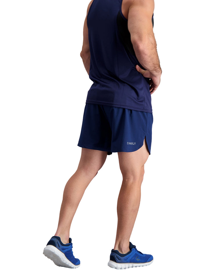 Short Deportivo Charly Azul Marino para Hombre