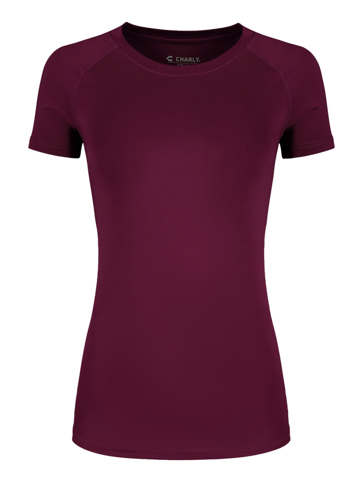 Playera Deportiva Charly Morado para Mujer