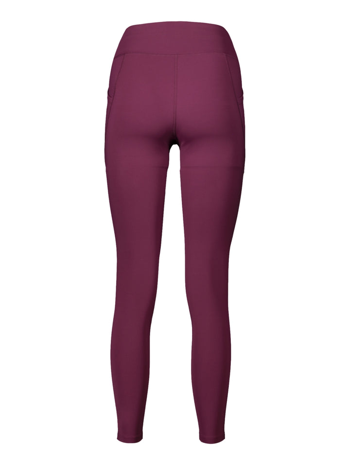 Leggings deportivos de color morado marca Charly con cintura alta.