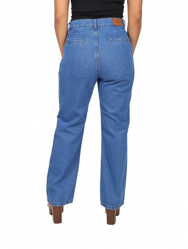 Pantalones Jeanswest Rectos Color Azul para Mujer