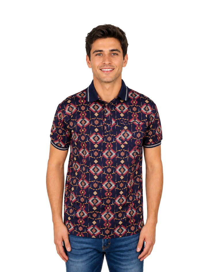 Playera Polo Platini Navy Multicolor para Hombre