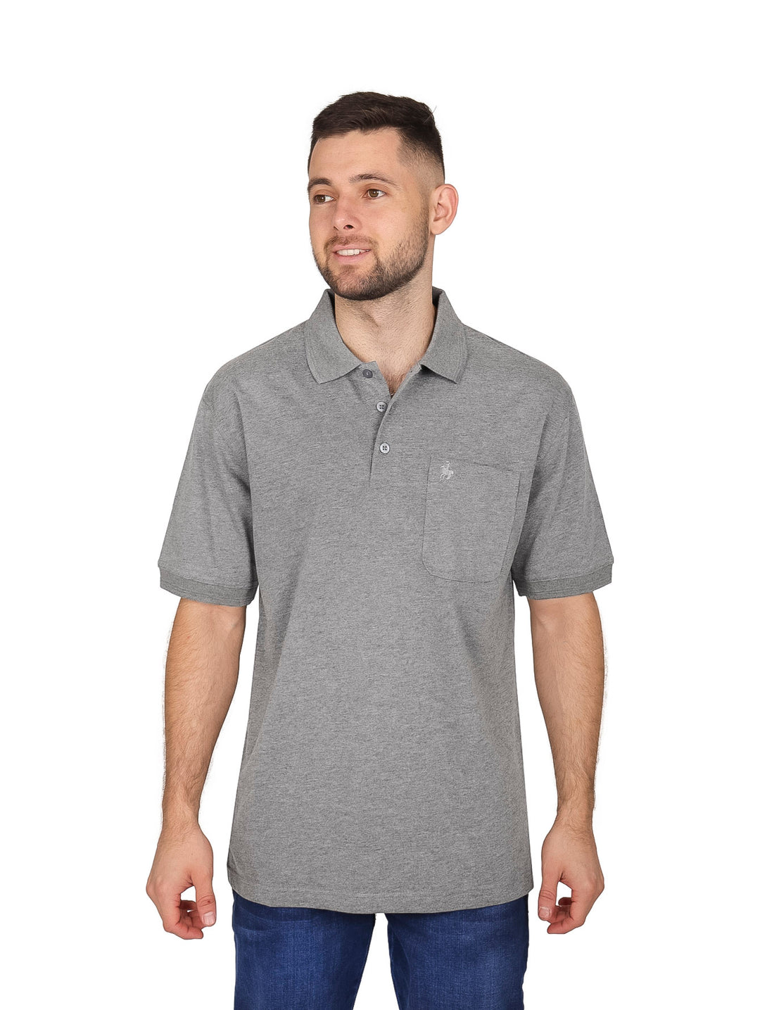 Playera Polo Palm Beach Gris para Hombre