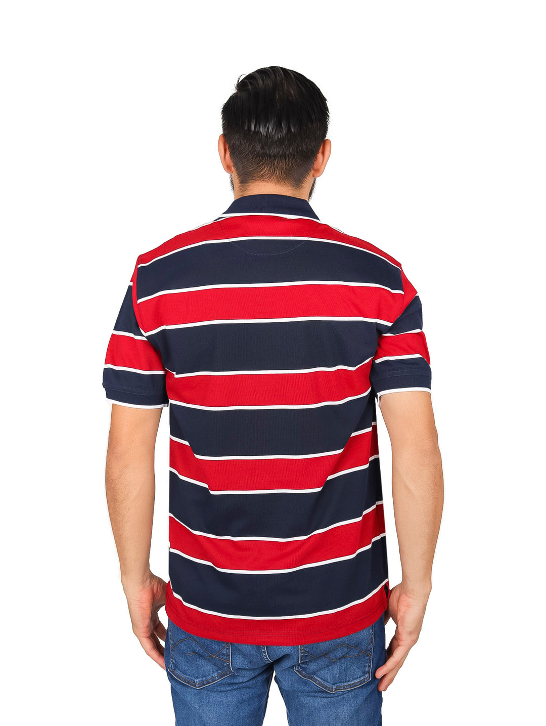 Playera Polo Palm Beach Rayas Navy para Hombre