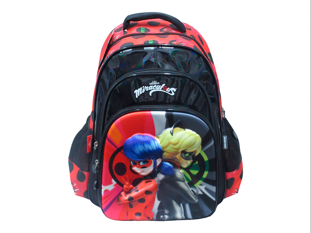 Mochila Fotorama Ladybug Rojo/Negro para Nina
