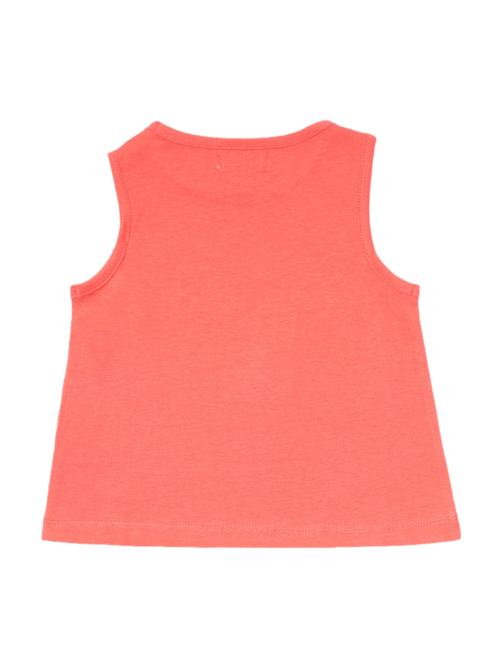 Blusa coral sin mangas para niños de la marca NATH KIDS.